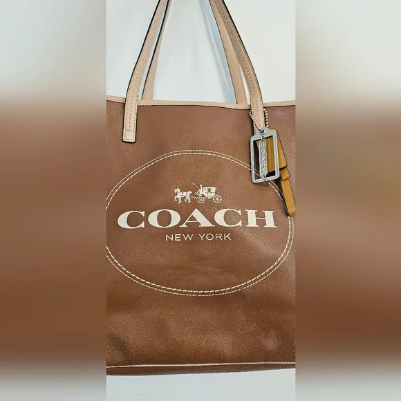Coach Brown Leather Market Metro Tote - Picture 3 of 12